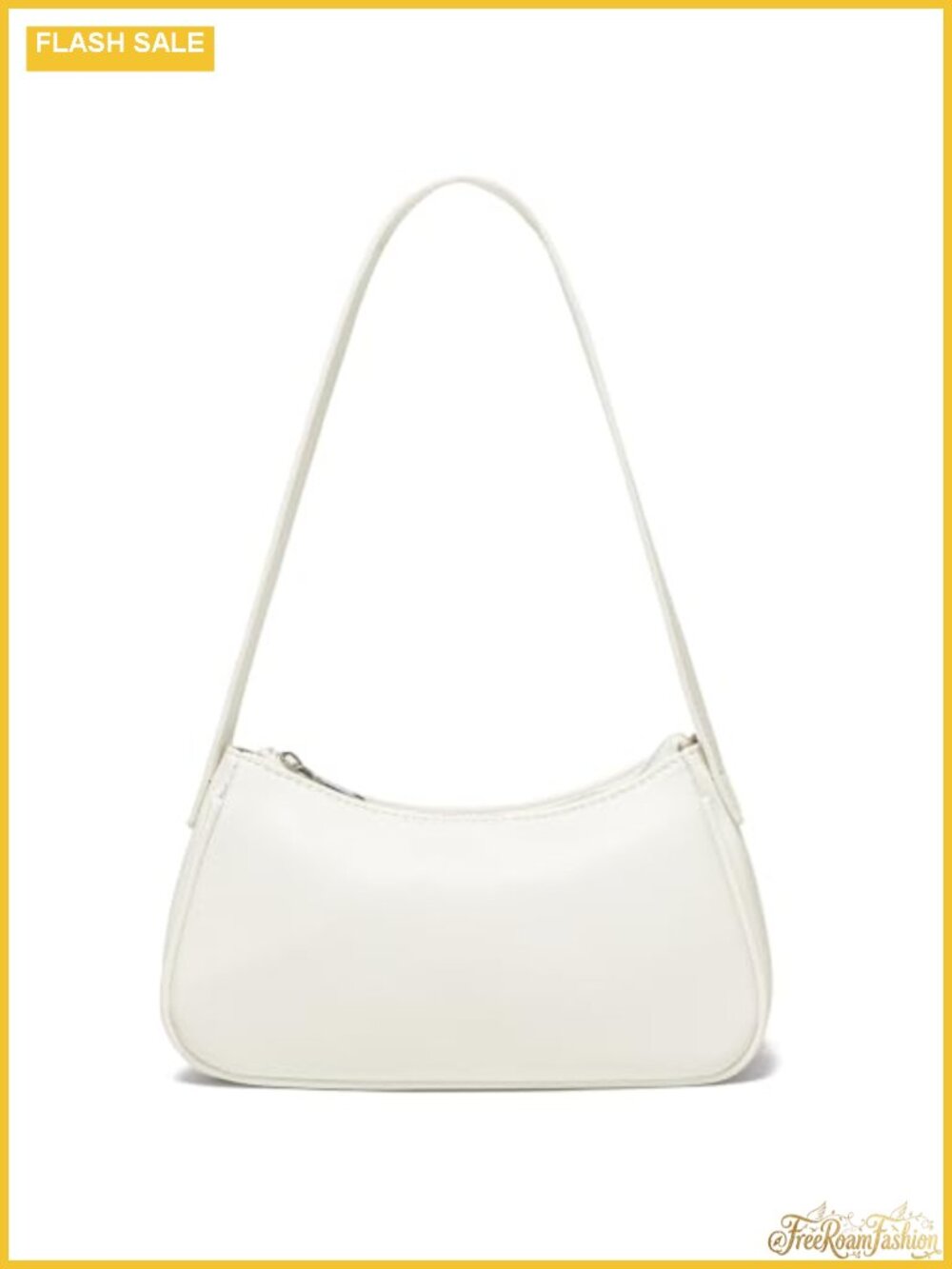 Vegan Leather Y2K Crescent Shoulder Bag Small Cute Purse